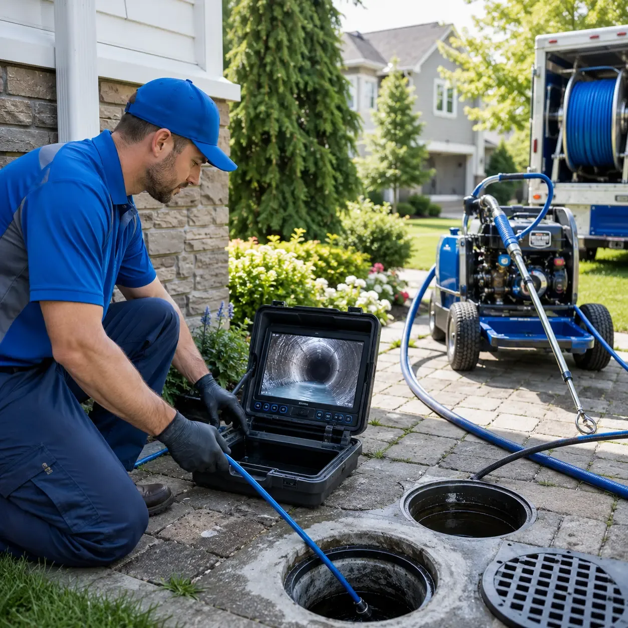 Outdoor drain cleaning professionals serving Calliham, TX